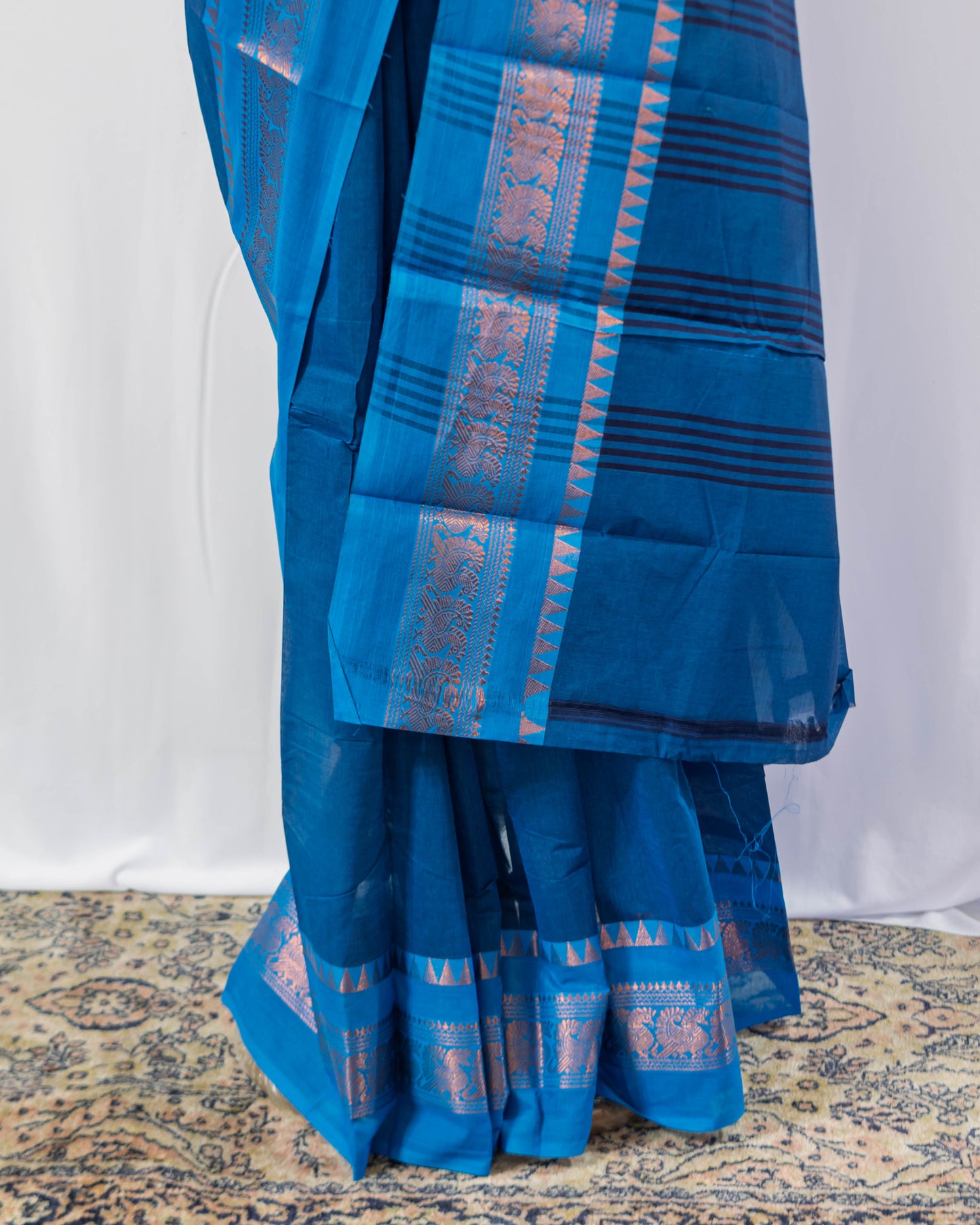 Blue Handloom Saree