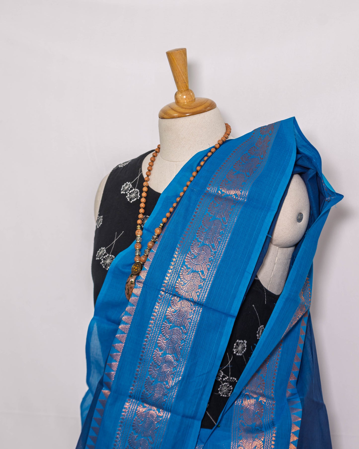 Blue Handloom Saree