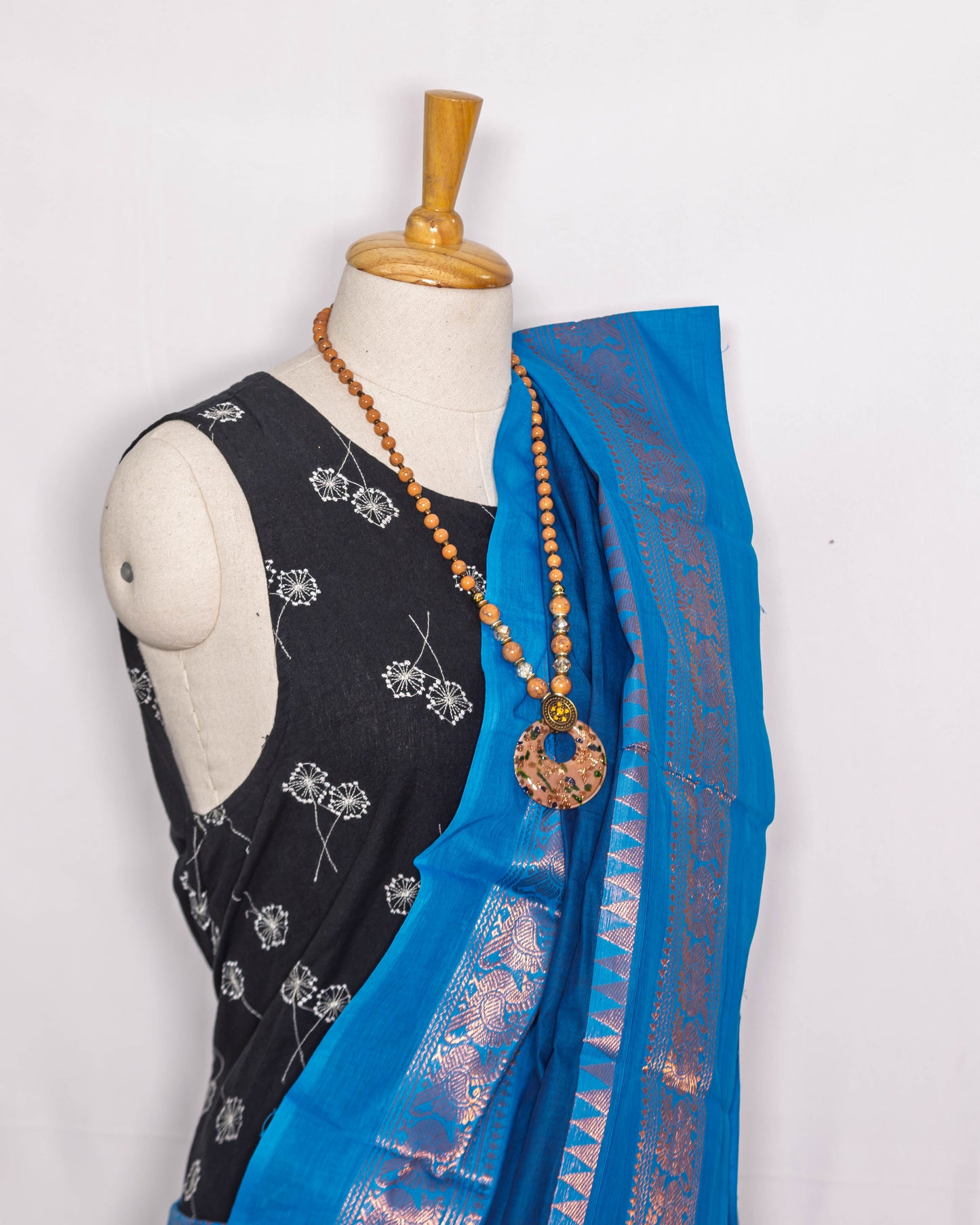 Blue Handloom Saree