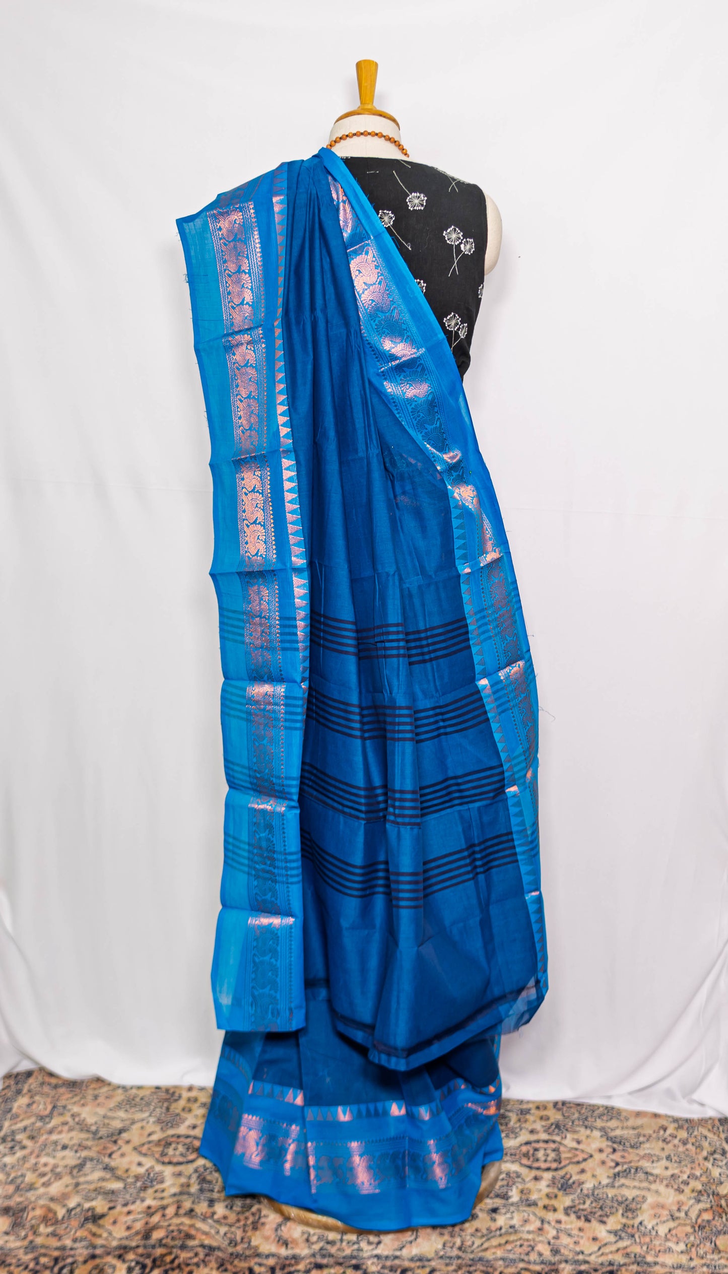 Blue Handloom Saree