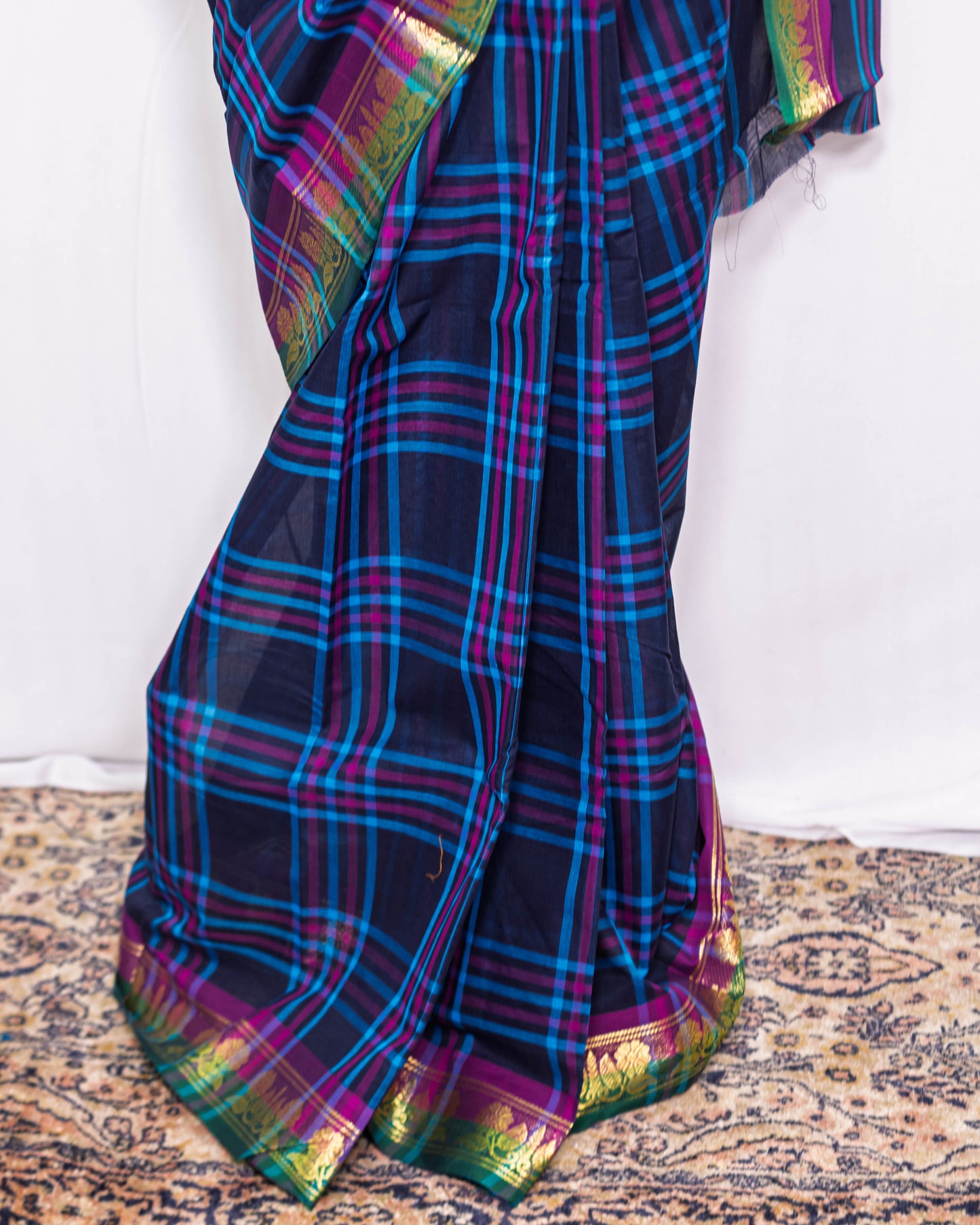 Blue Handloom  saree