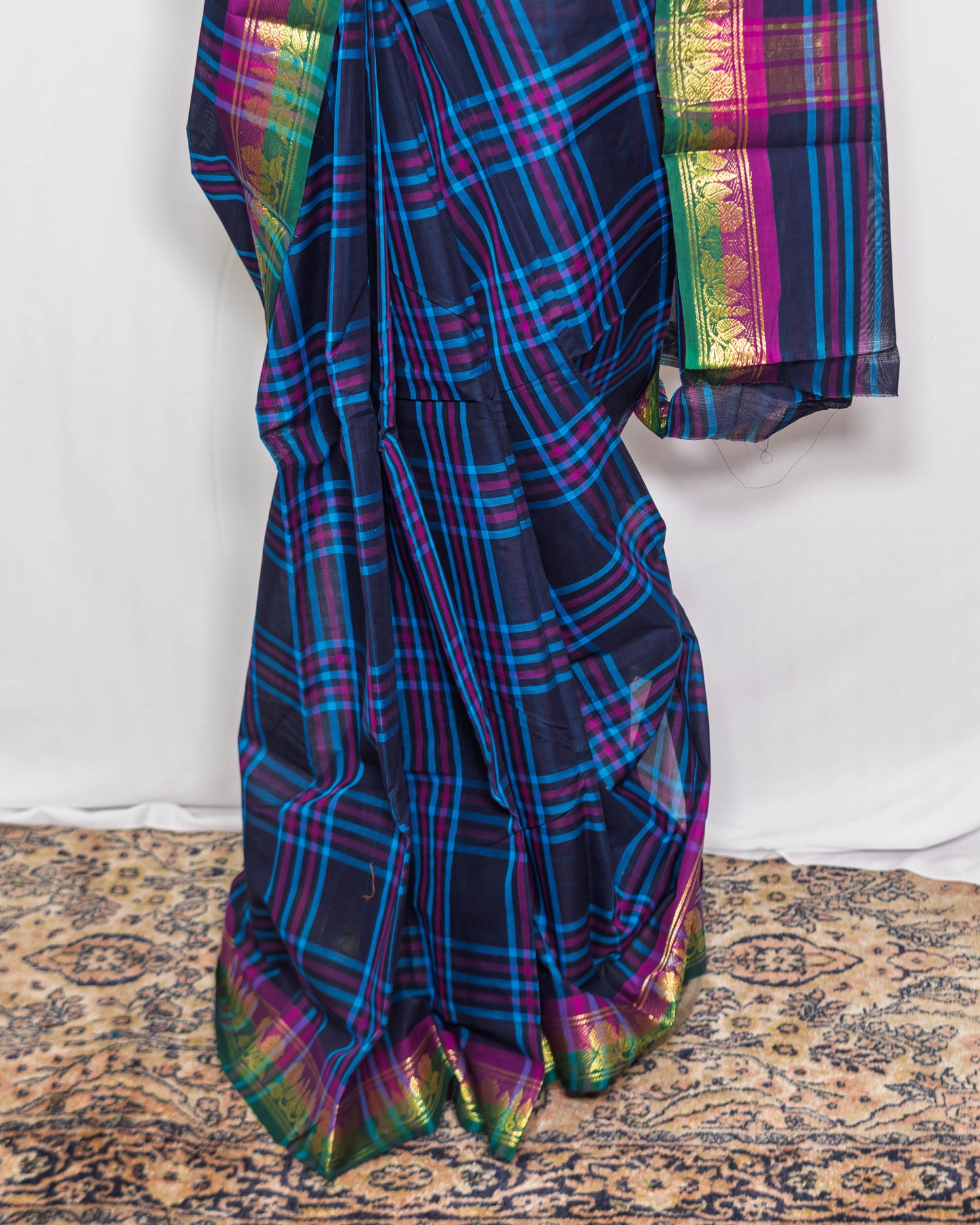 Blue Handloom  saree